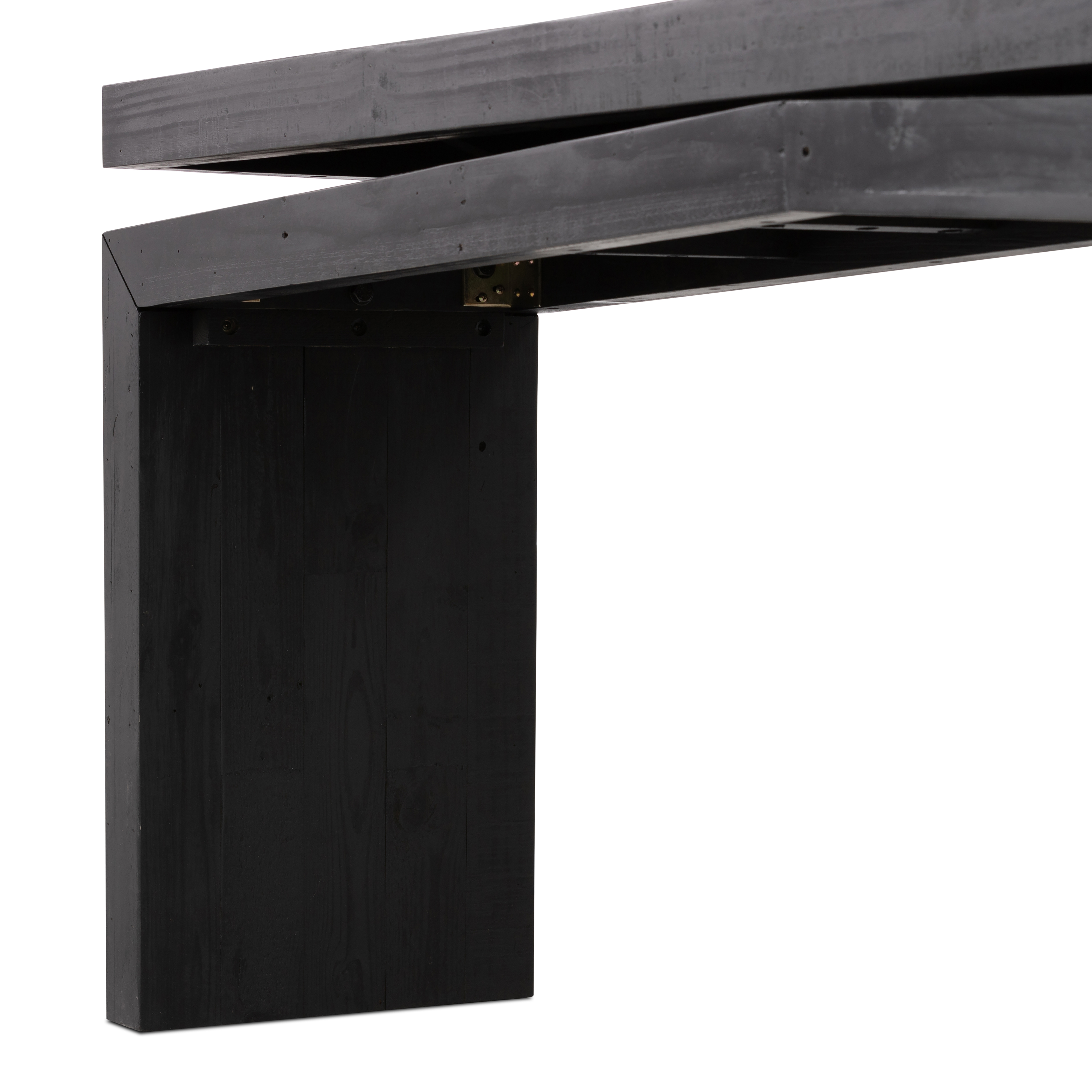 Matthes Console Table-Aged Black Pine - Image 6