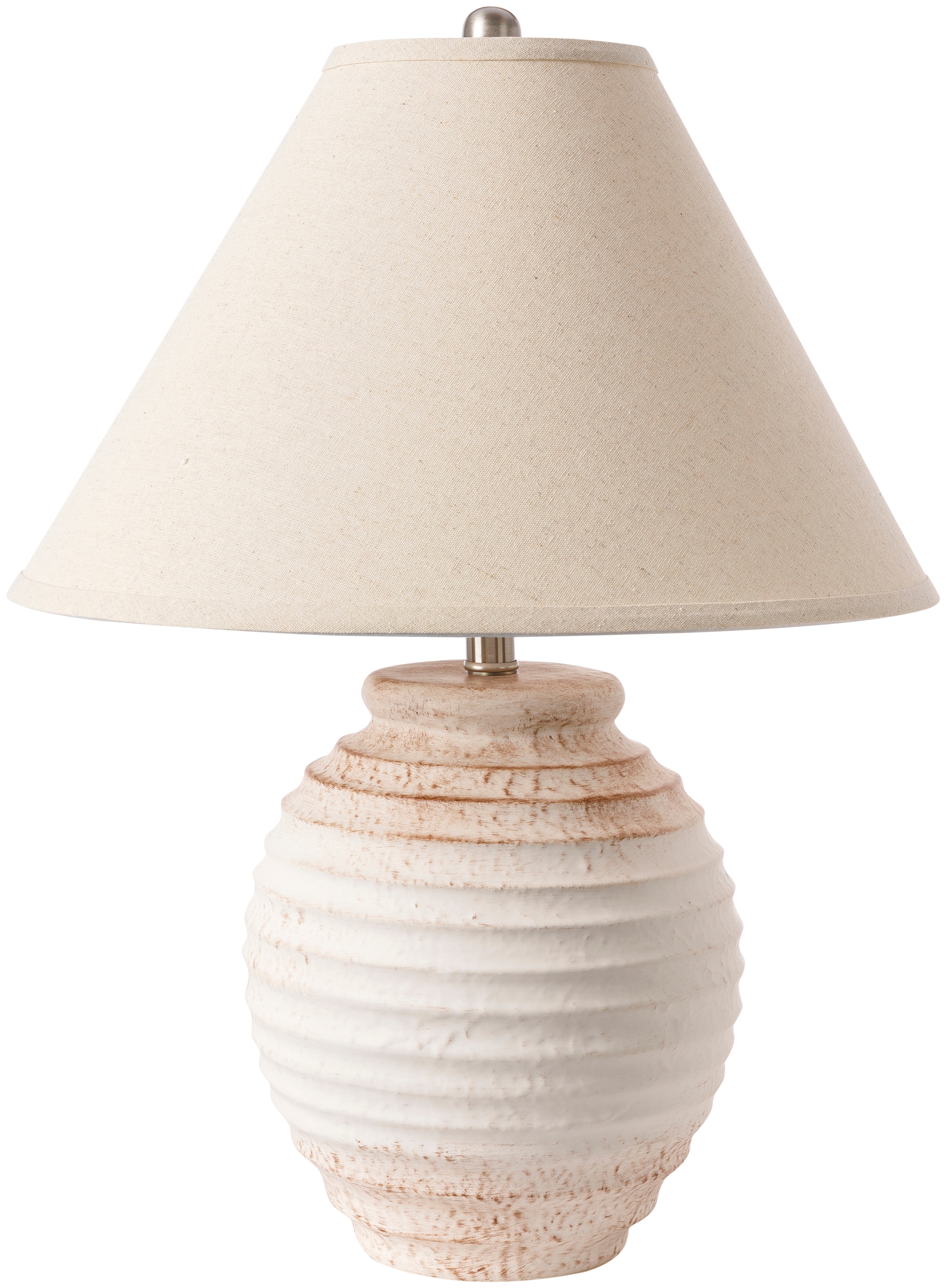 Painswick White Glazed 25"H x 18"W x 18"D Accent Table Lamp - Image 0