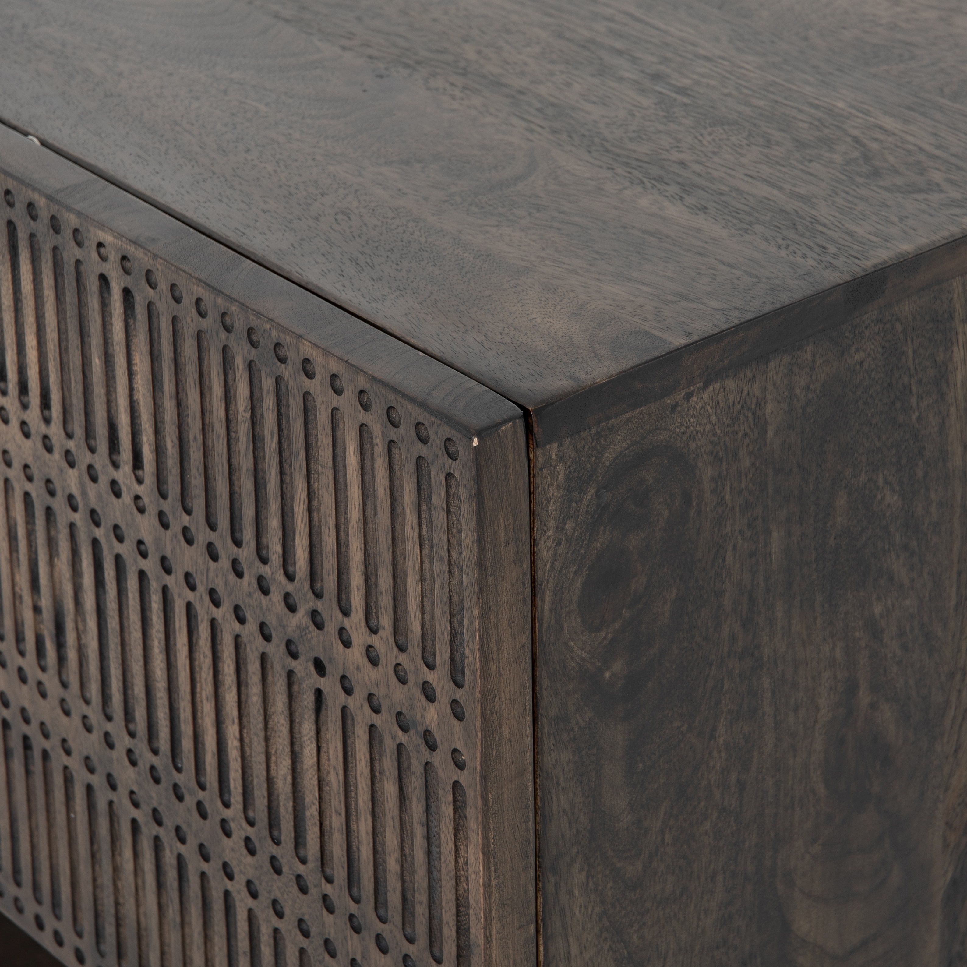 Kelby Small Media Console-Vintage Brown - Image 7