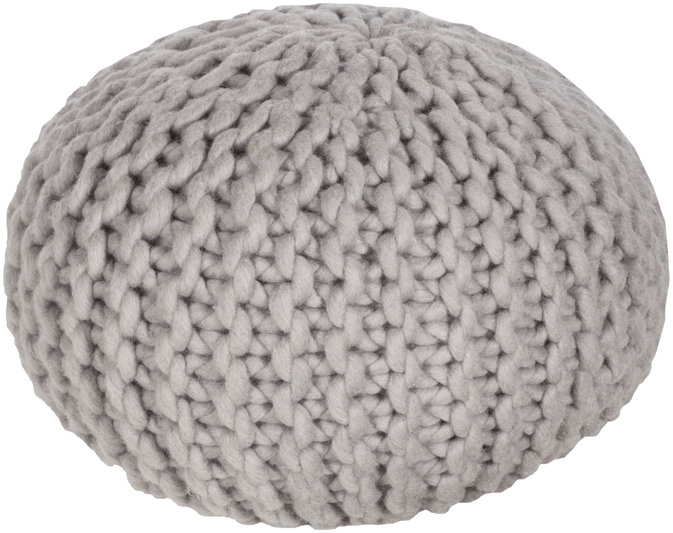 Fargo Knitted Pouf - Image 0