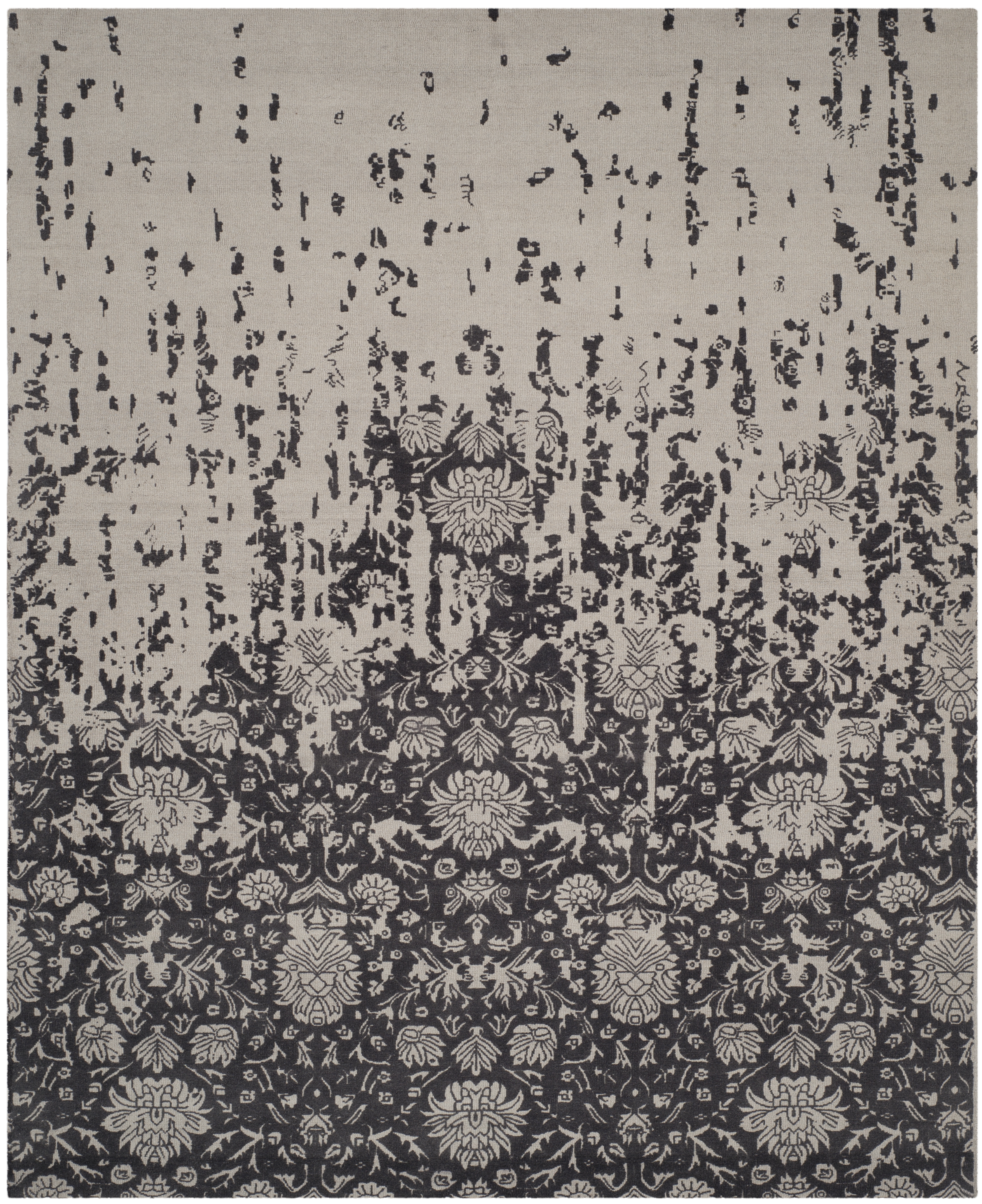 Arlo Home Hand Tufted Area Rug, RVT104H, Silver/Grey,  8' X 10' - Image 0