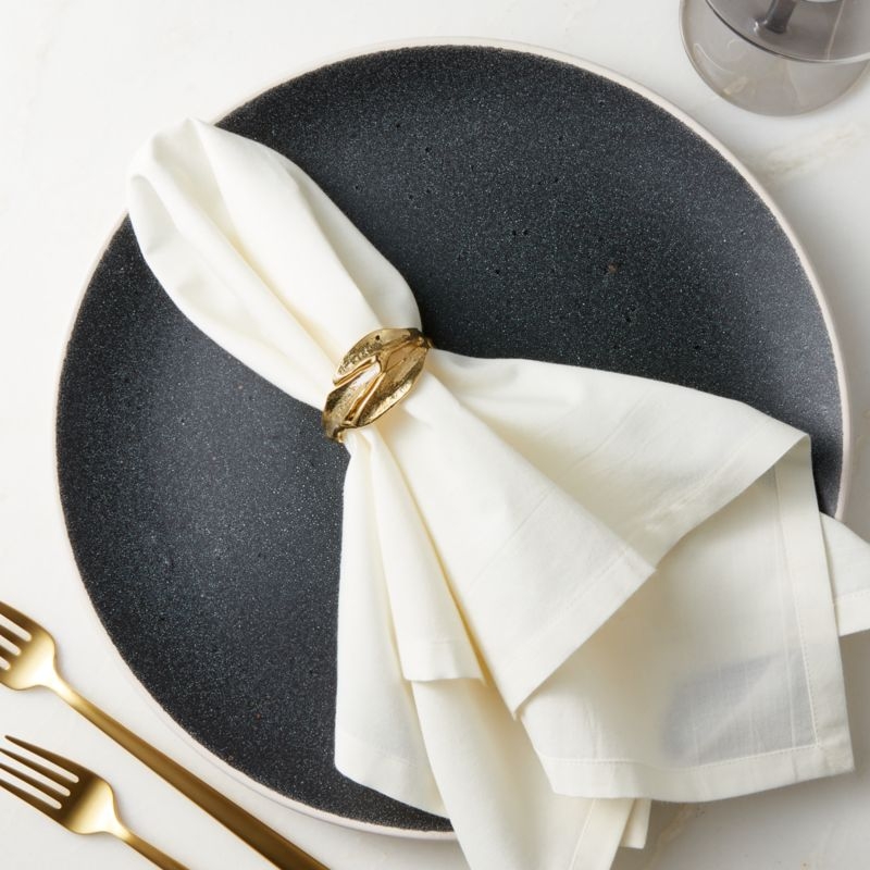 Glora Gold Napkin Rings, Set of 6 - Image 2