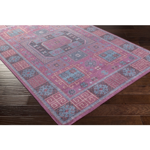 Greta Purple Indoor 8' x 10' Handmade Rug - Image 2