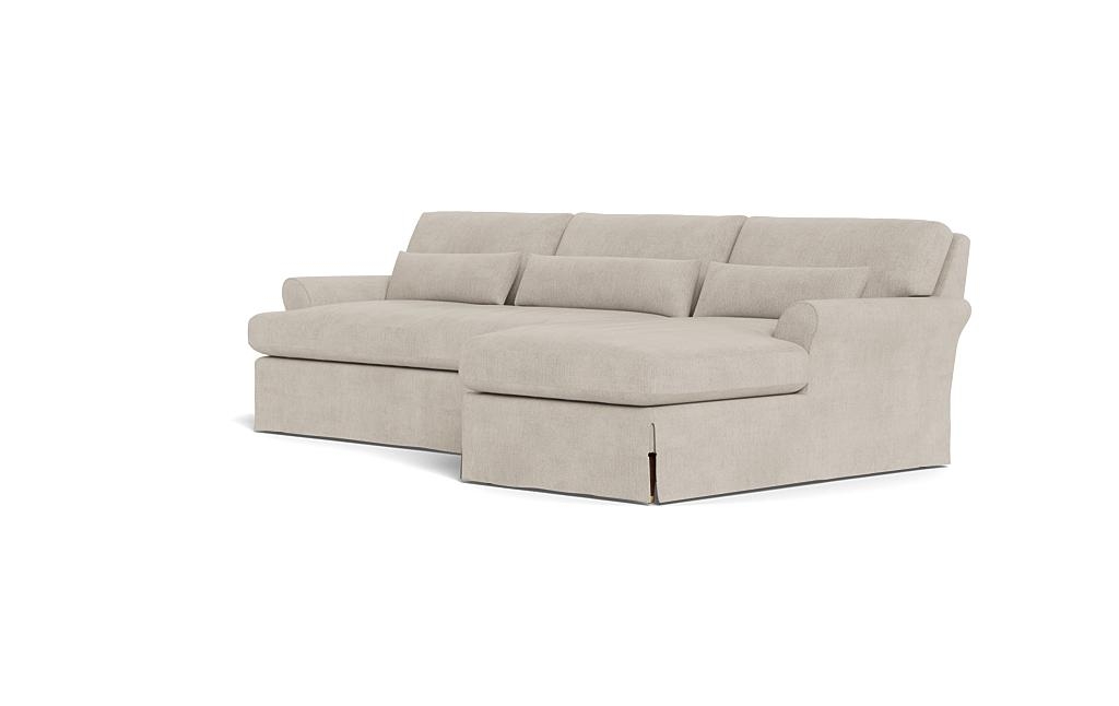 Maxwell Slipcovered Sectional Sofa with Right Chaise by Apartment Therapy - Image 2