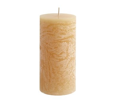 Scented Timber Pillar Candles, Ivory, Honeysuckle, 3" x 6" - Image 0