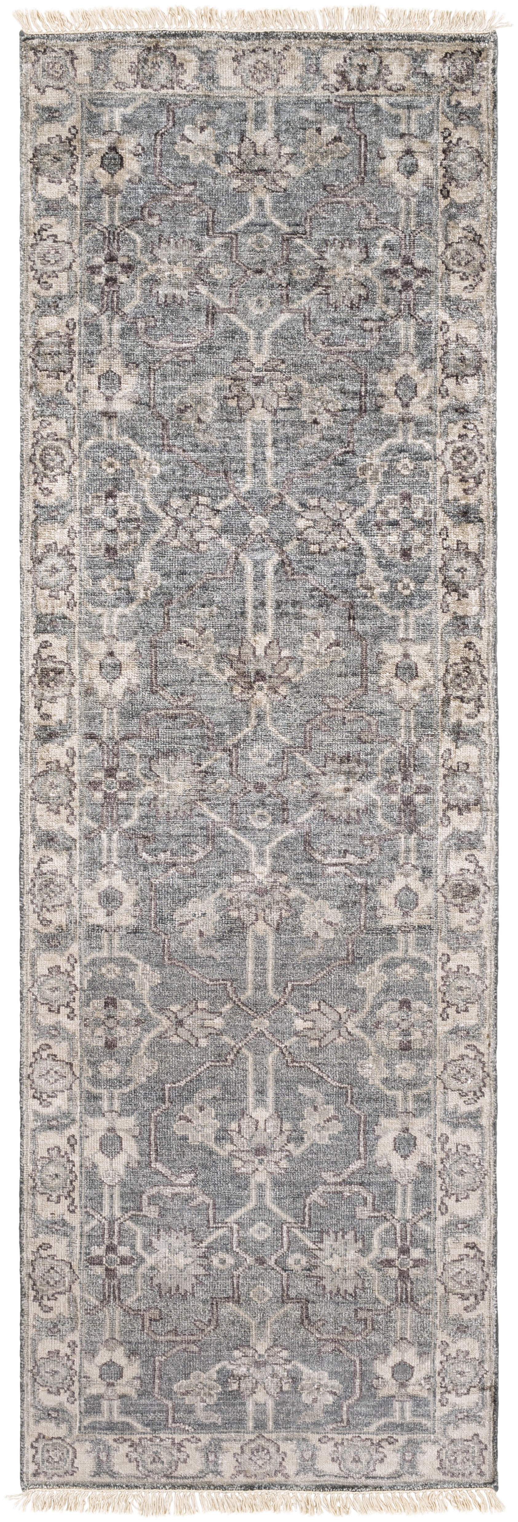 Theodora Beige Indoor 3' x 12' Handmade Rug - Image 0