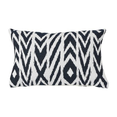Daughtery Indoor / Outdoor Ikat Lumbar Pillow Cover - Image 0
