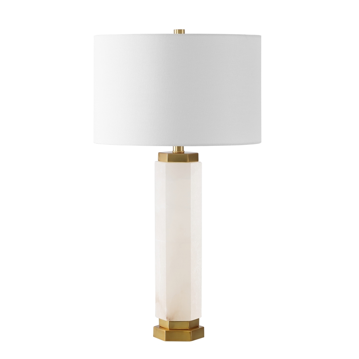 Safavieh Couture Lynsey Alabaster Table Lamp - Gold/White - Image 0