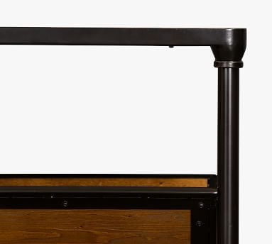 Juno Rectangular Reclaimed Wood End Table, Dark Bronze & Reclaimed Pine - Image 6