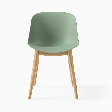 Classon Recycled Shell Chair, Set of 2, Celadon, Blonde Wood - Image 3