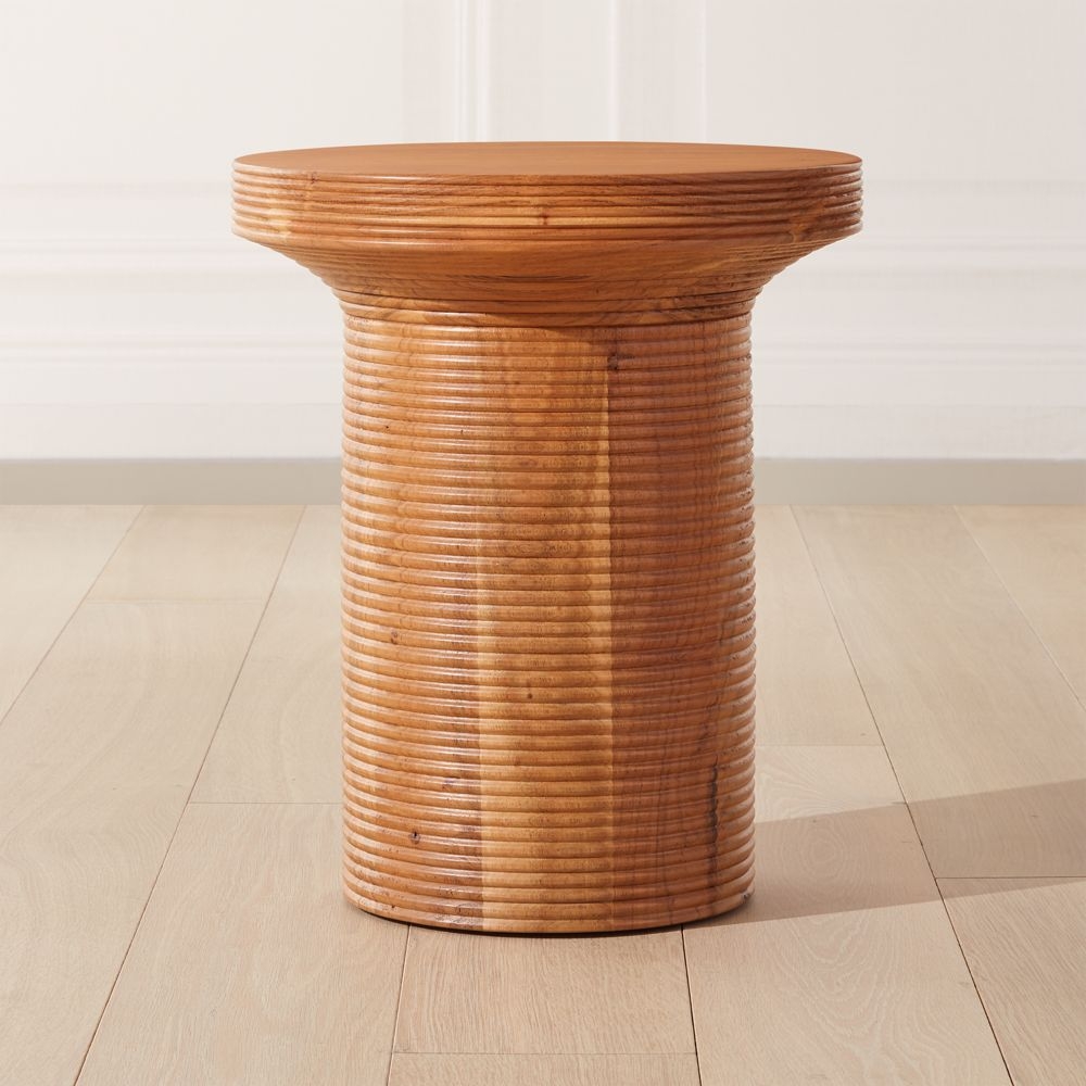 Trill Round Wood Side Table - Image 5