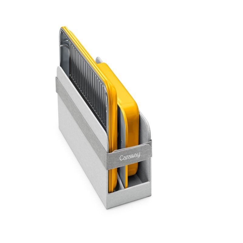 Caraway ® Marigold Ceramic Non-Stick 5-Piece Mini Bakeware Set with Storage Tray - Image 3