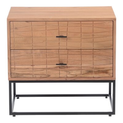 2 - Drawer Solid Wood Nightstand - Image 0