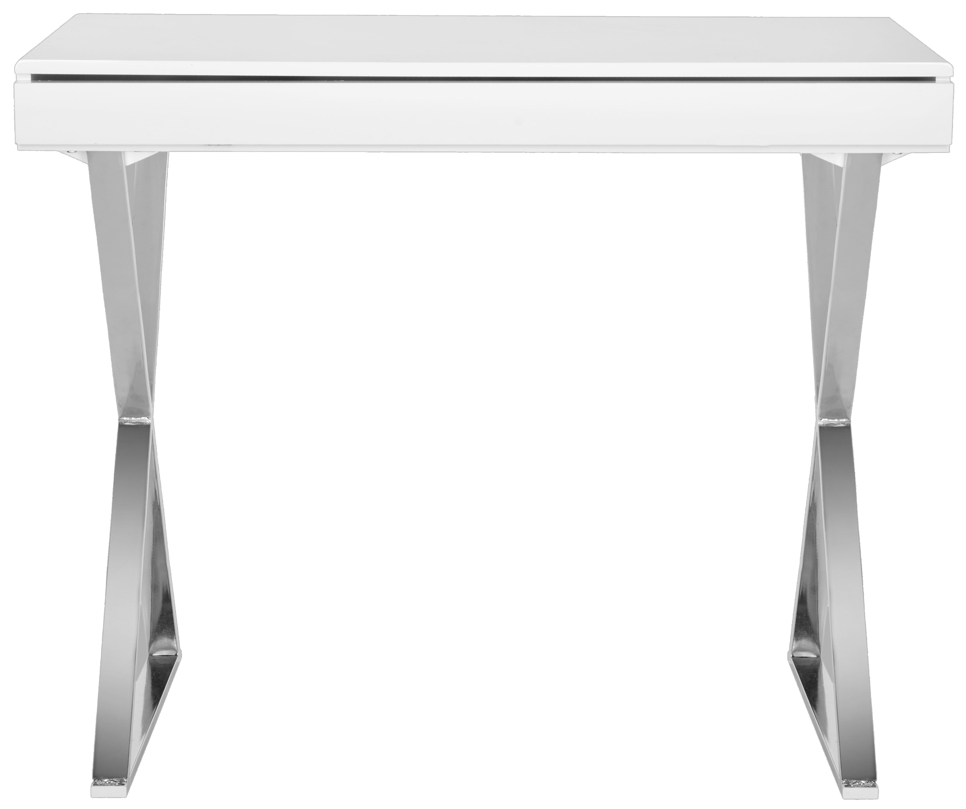 Gordon Desk - White/Chrome - Arlo Home - Image 0
