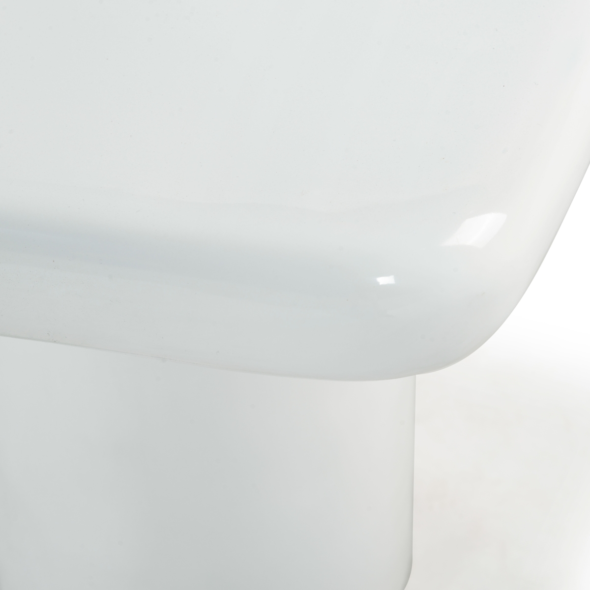 Rhianna Concrete Accent Table - White - Image 2