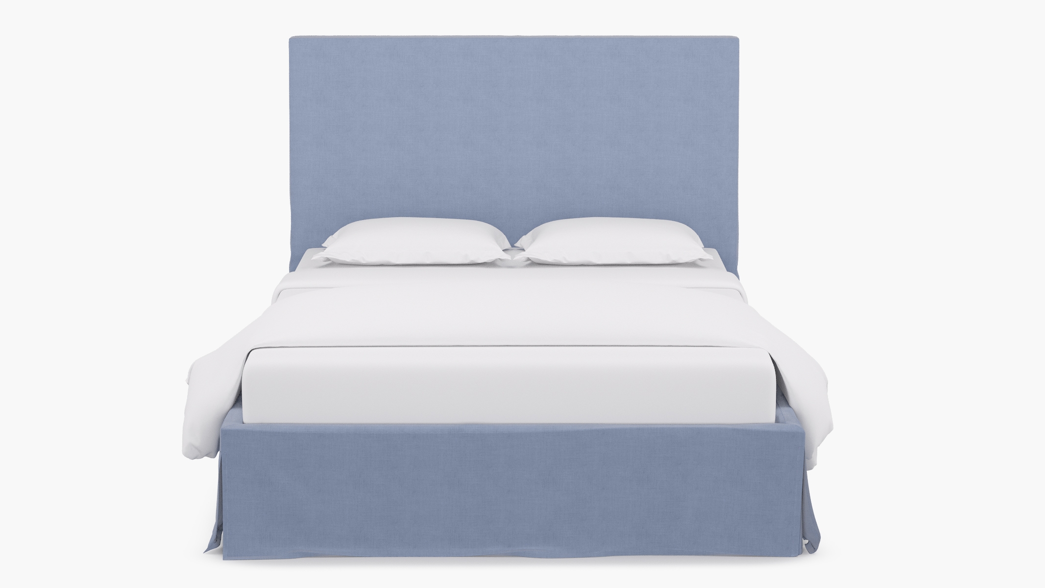 Slipcovered Bed, Denim Everyday Linen, Queen - Image 1