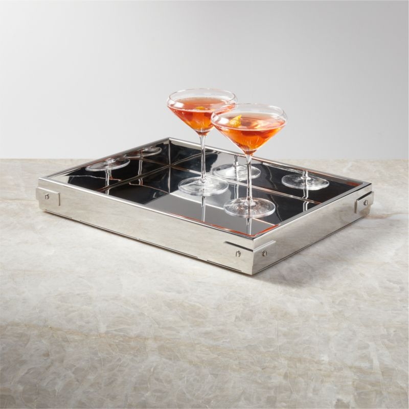 Griffith Stainless Steel Bar Tray - Image 1