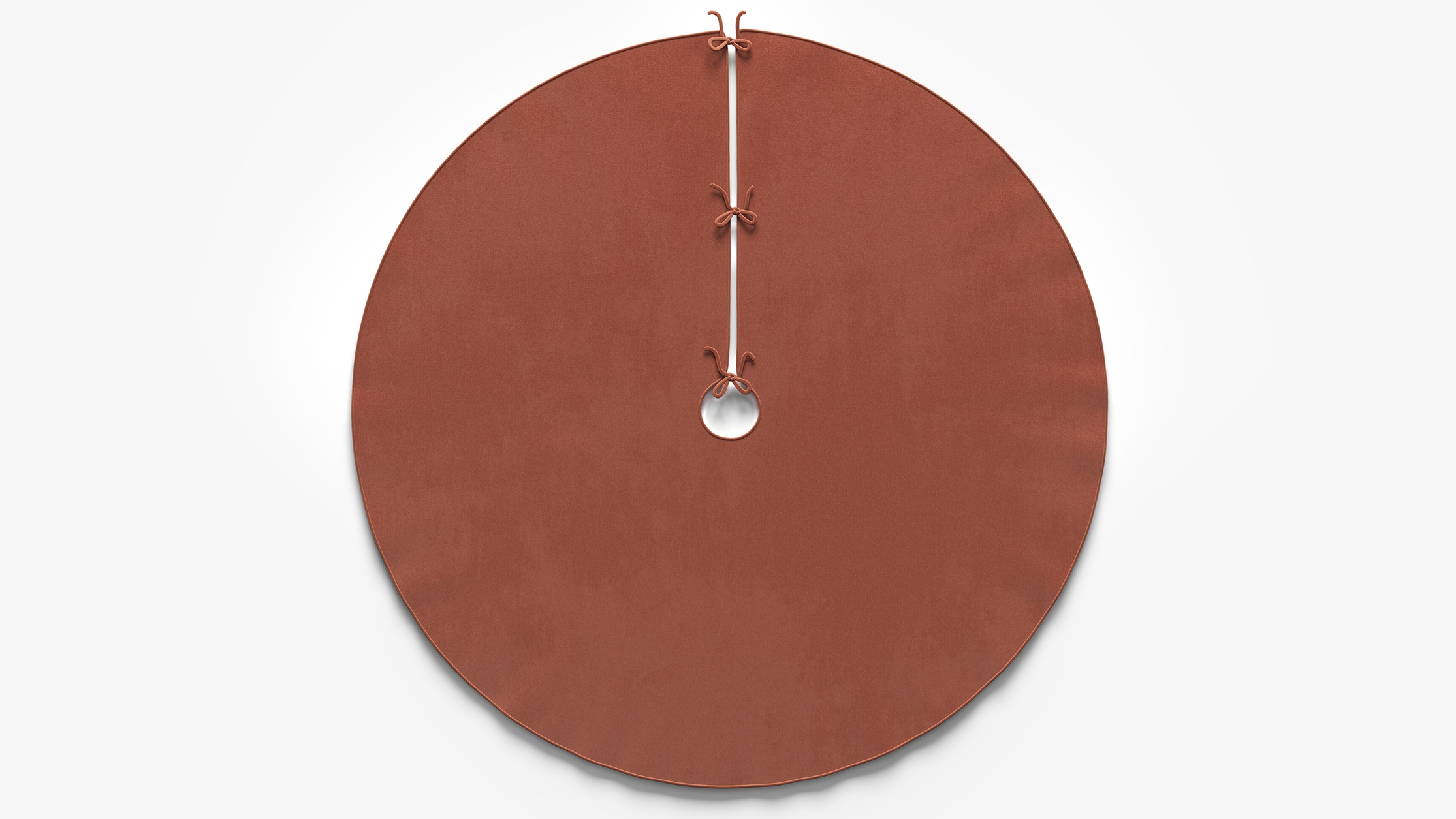Velvet Tree Skirt, Rust Performance Velvet - Image 0