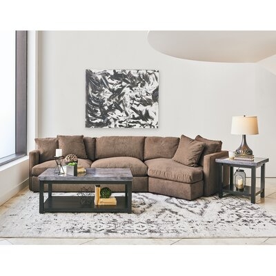 Picket House Furnishings Maddox Right Arm Facing 2PC Sectional Set With Cuddler In  Cocoa - Image 0