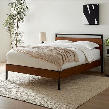 Dylan Bed, Queen, Cool Walnut - Image 1