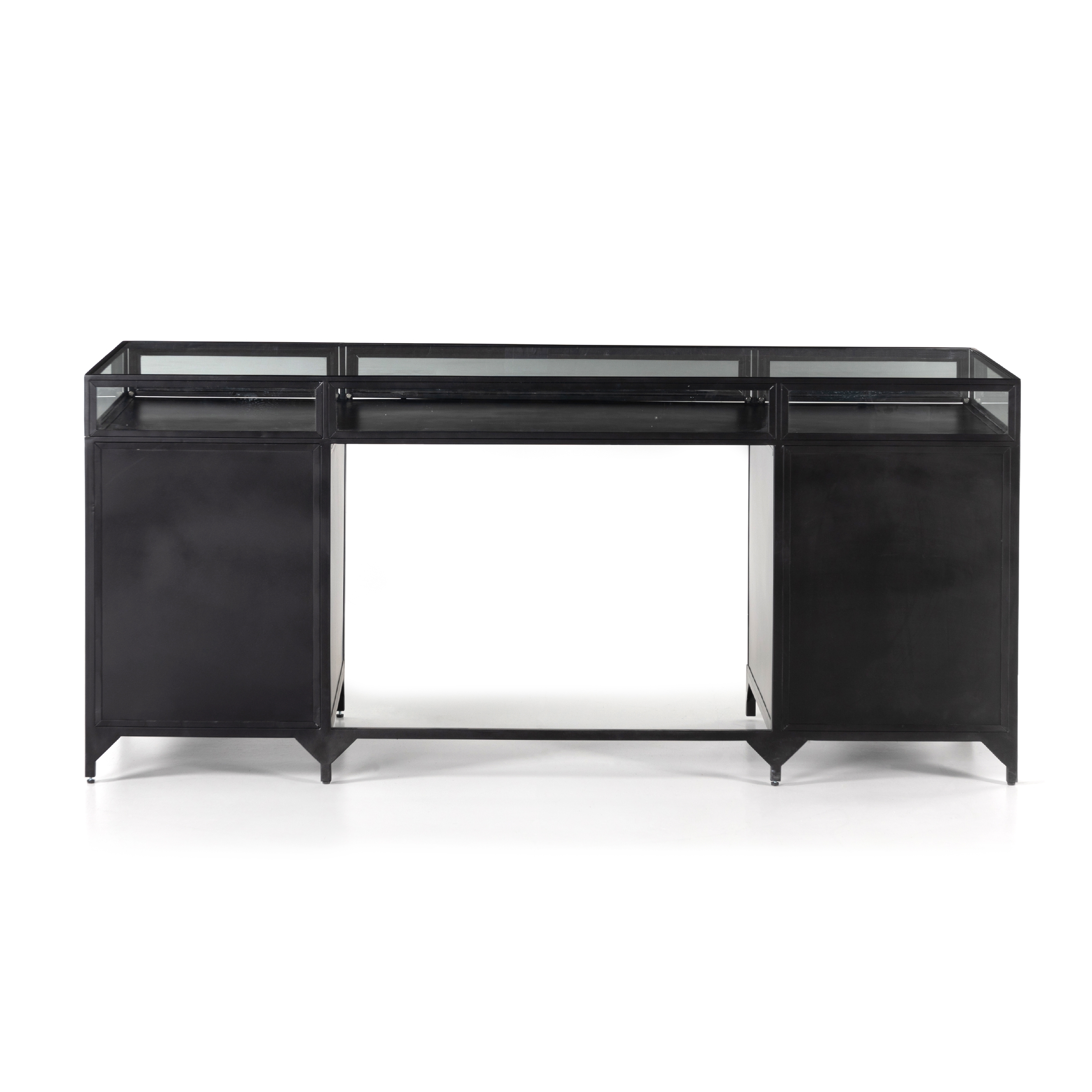 Shadow Box Executive Desk - Black - Image 6