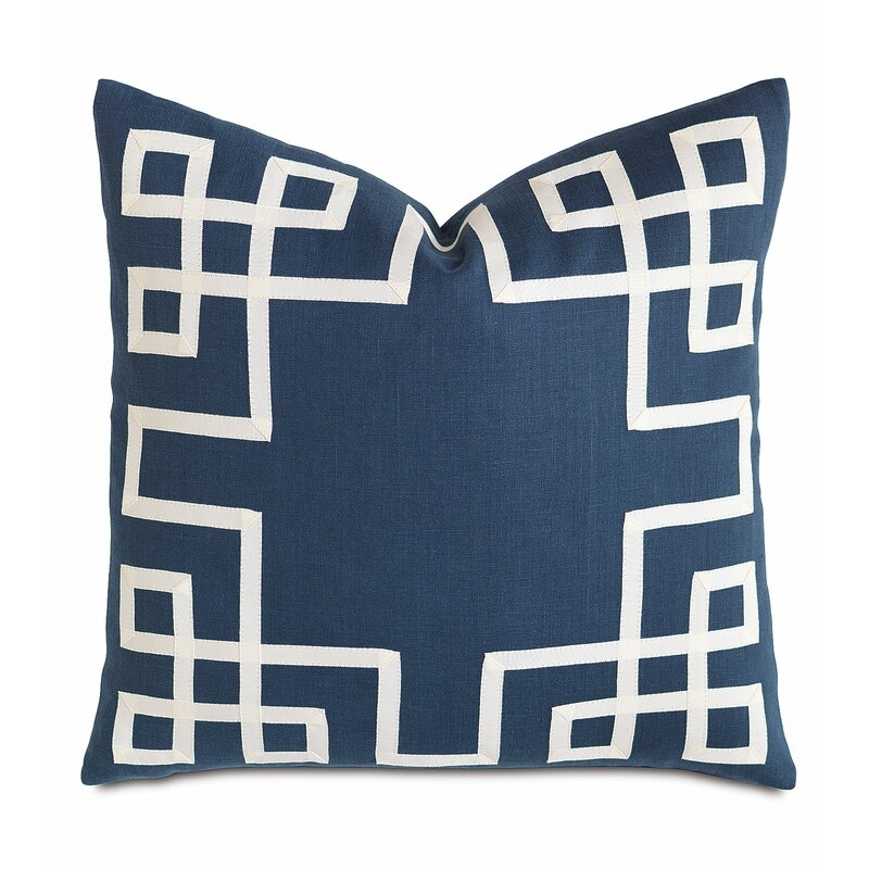 Eastern Accents Pierpont by Barclay Butera Square 100% Linen Pillow Cover & Insert - Image 0