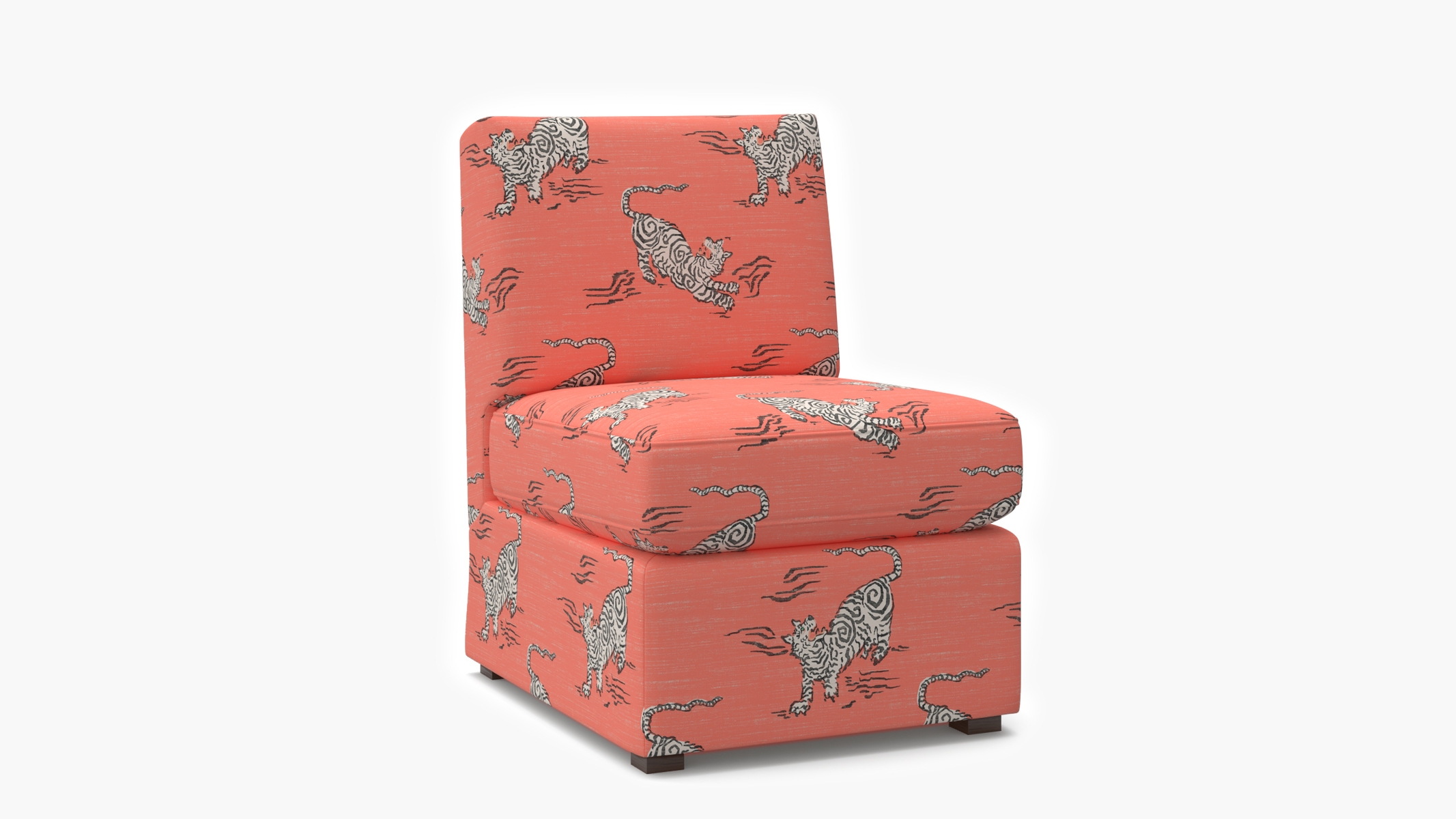 Classic Slipper Chair, Coral Tigresse - Image 1