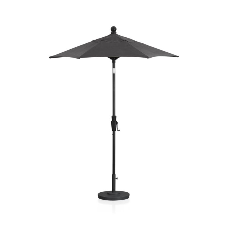 6' Round Tilt Black High Dining Outdoor Patio Umbrella Frame - Image 2