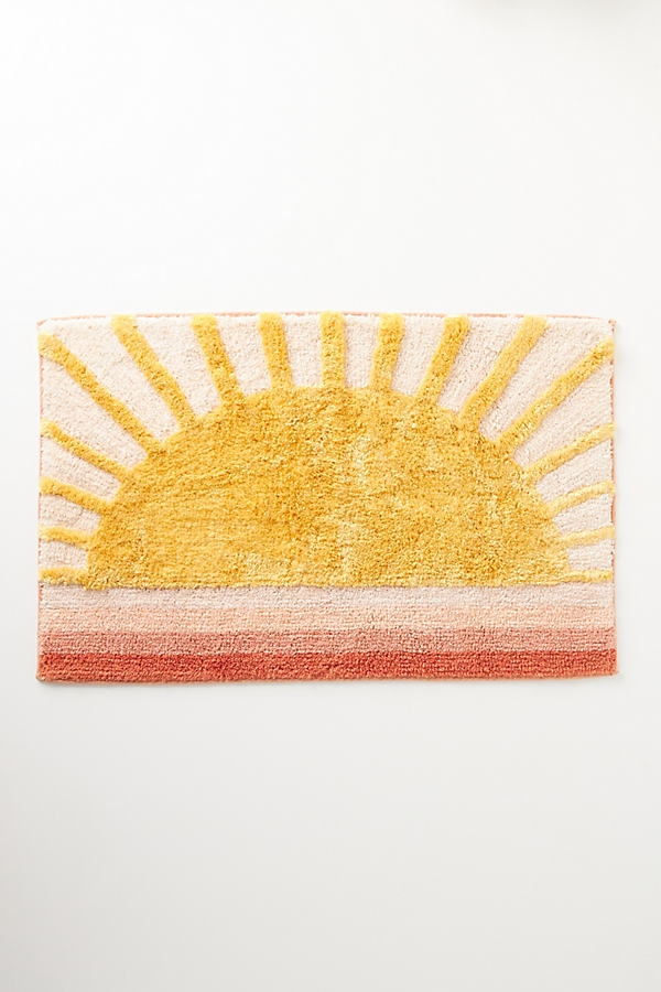 Sunbeam Bath Mat By Anthropologie in Yellow Size S - Image 0