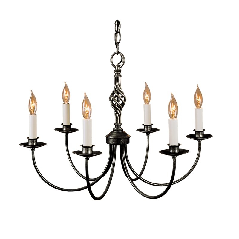 Hubbardton Forge Twist Basket 6-Light Candle Style Classic / Traditional Chandelier - Image 0