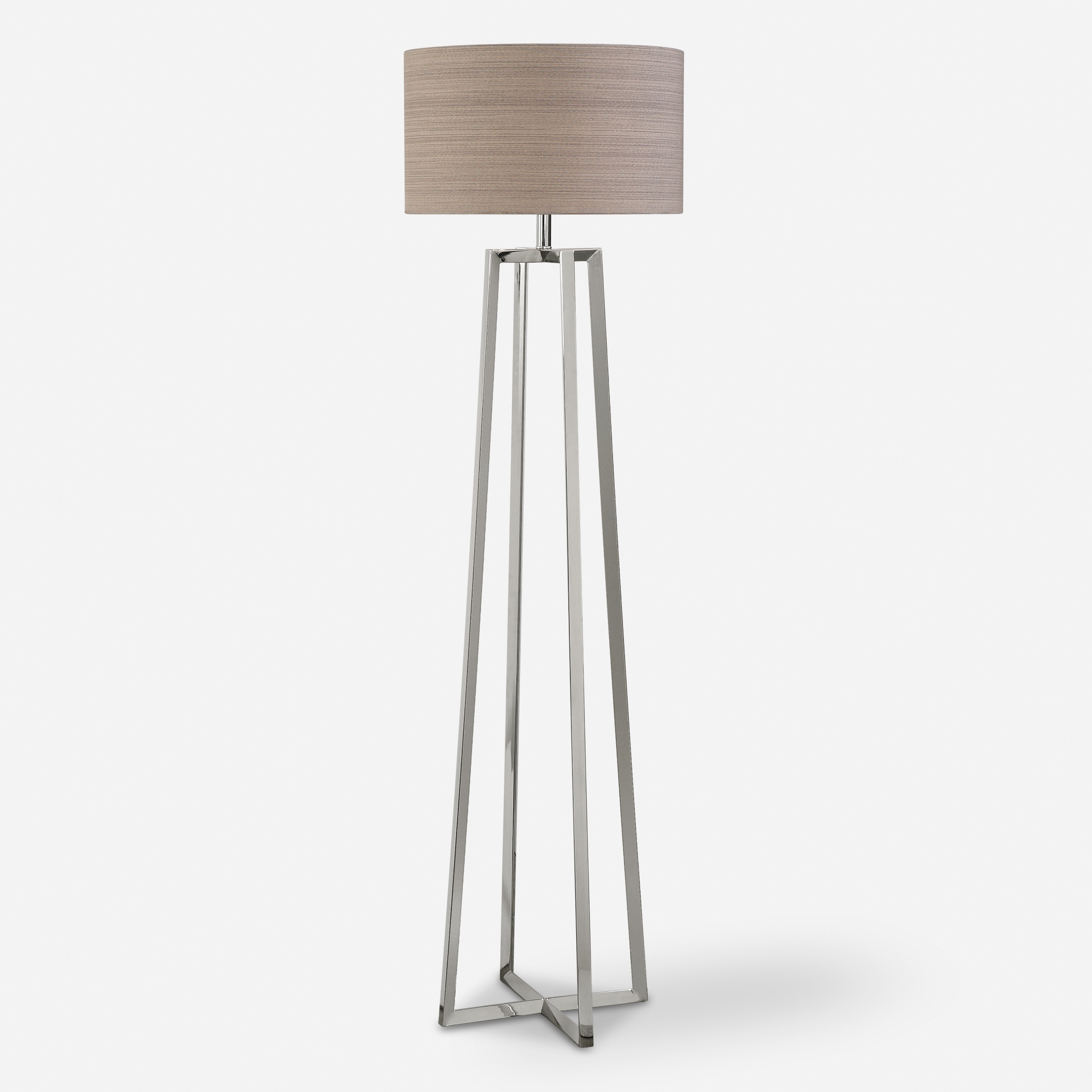 Keokee Polished Nickel Floor Lamp - Image 0
