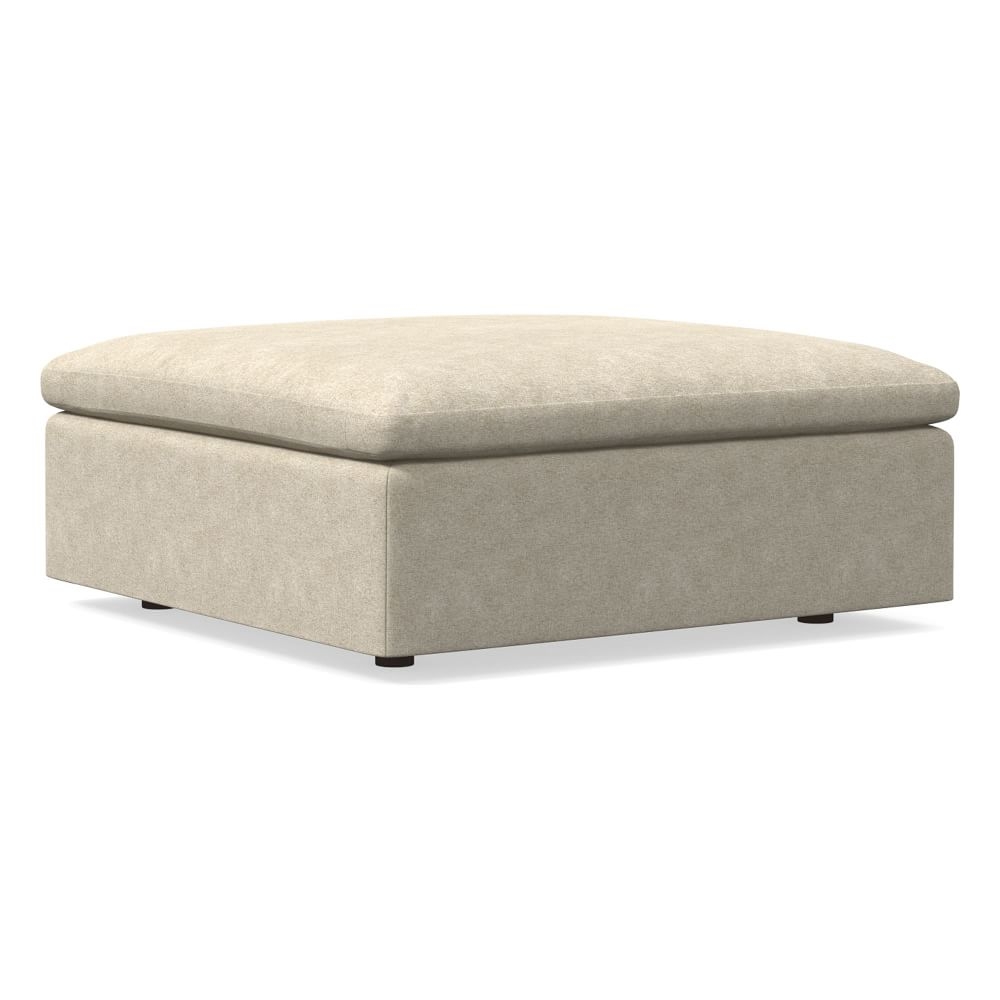 Harmony Modular Ottoman, Down, Distressed Velvet, Dune, Concealed Supports - Image 0