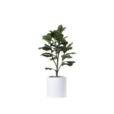 42" Artificial Fiddle Leaf Fig Tree in Planter - Image 0