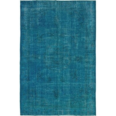 One-of-a-Kind Irton Hand-Knotted Blue 7'1" x 10'10" Wool Area Rug - Image 0