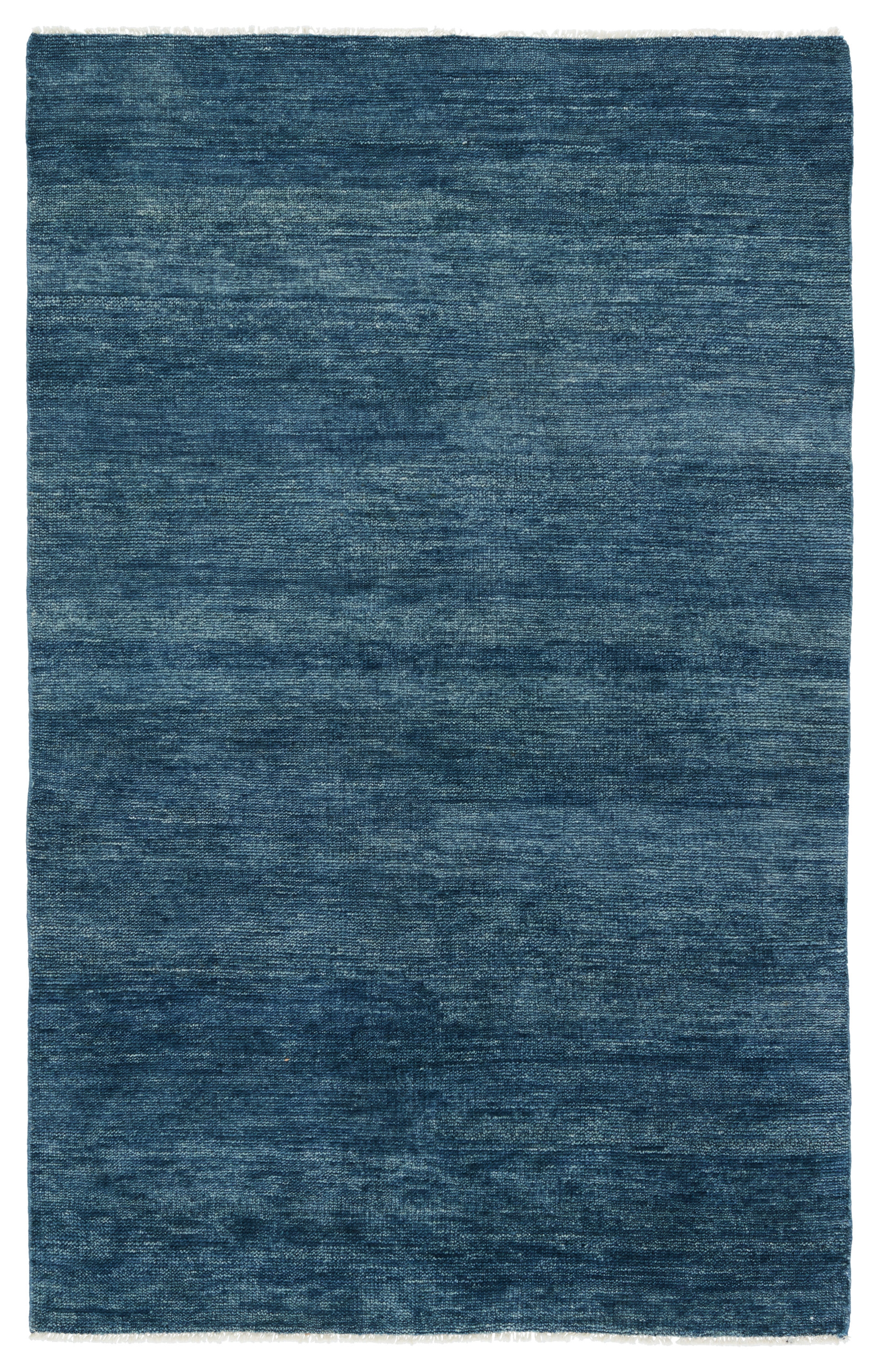 Origin SAG11 Handknotted Solid Dark Blue Area Rug (12'x15') - Image 0