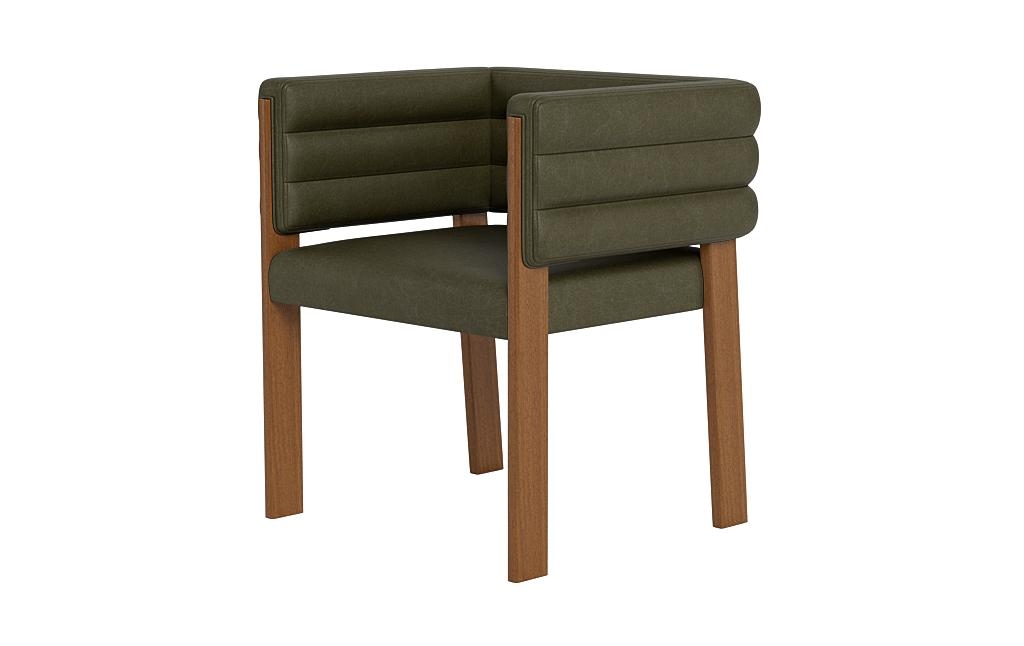 Nora Leather Upholstered Wood Framed Chair - Image 2