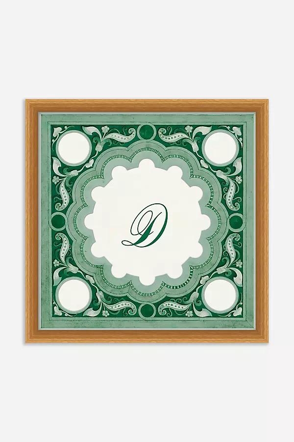 Ornamental Script Monogram Wall Art - Image 0