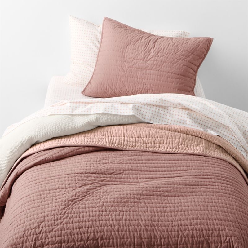 Cozy Cloud Geo Giggles Block Print Organic Cotton Toddler Sheet Set - Image 1