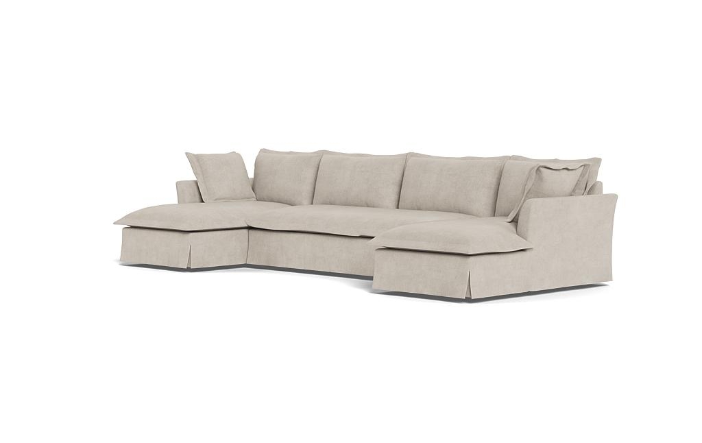 Skylar Slipcovered 3 Piece (4 Seat) U Chaise Sectional - Image 2