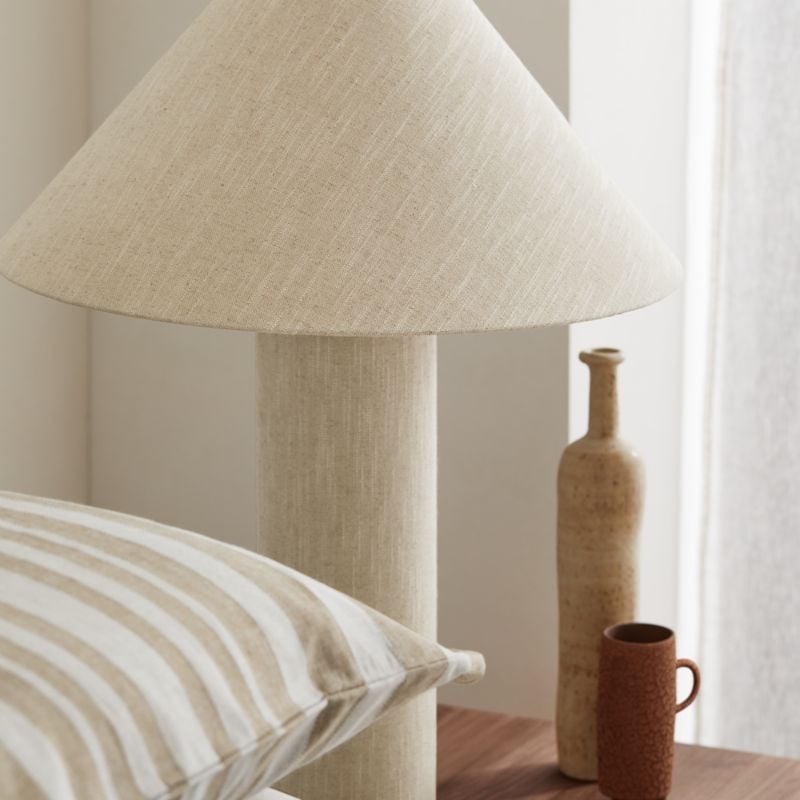 Remi Natural Linen Table Lamp - Image 3