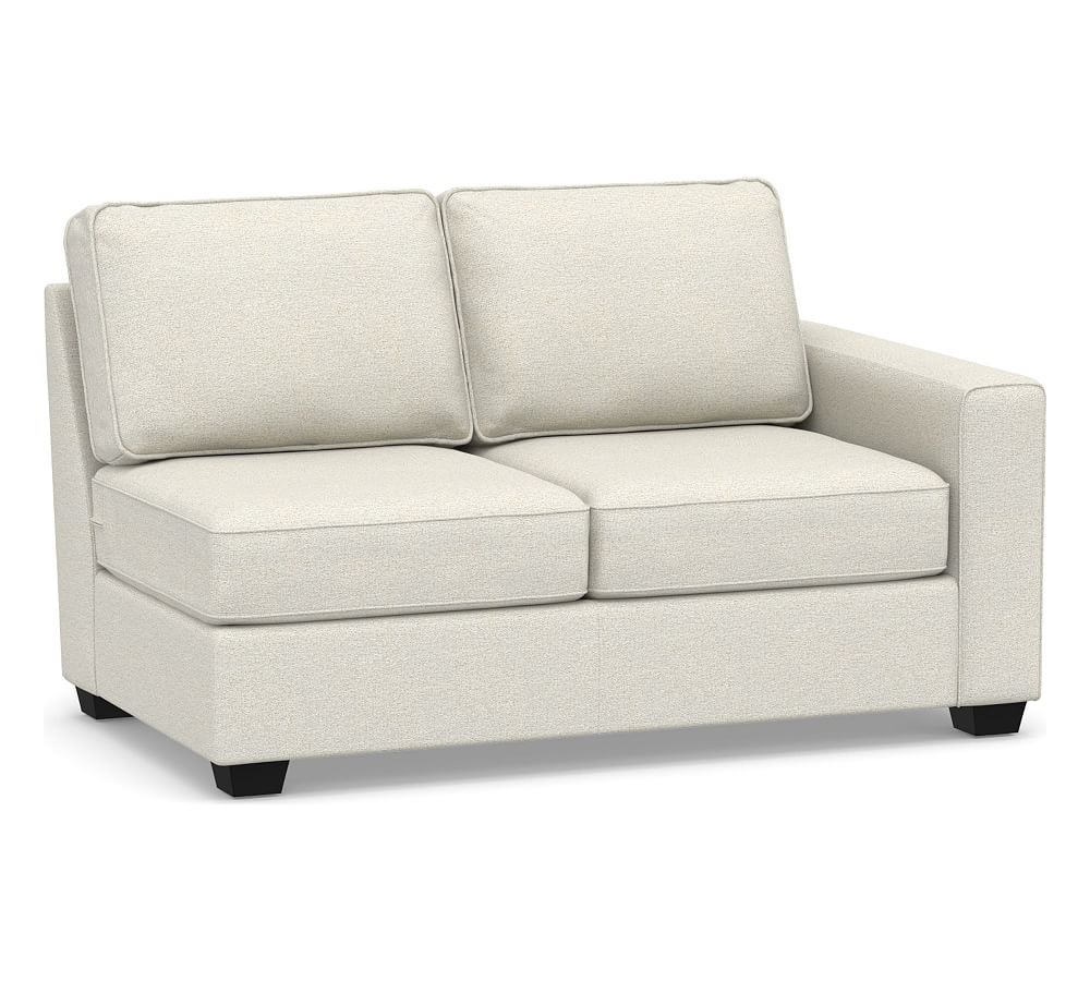 SoMa Fremont Square Arm Upholstered Right-arm Loveseat, Polyester Wrapped Cushions, Performance Boucle Oatmeal - Image 0