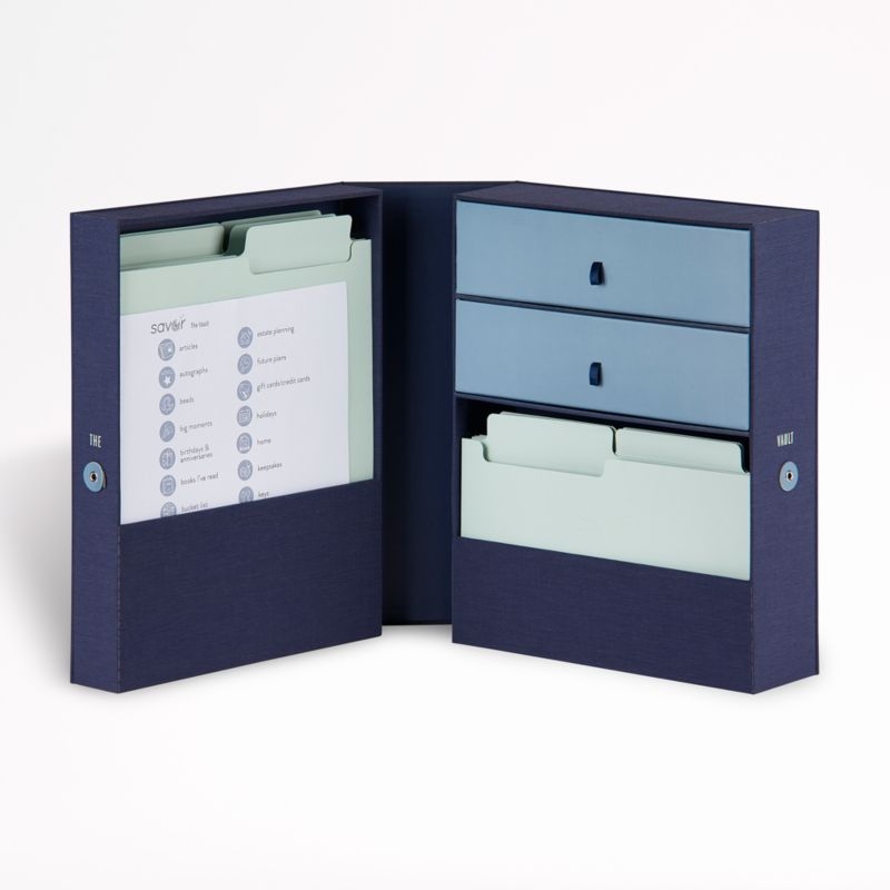 The Vault All-in-One Blue Desk Organizer - Image 1