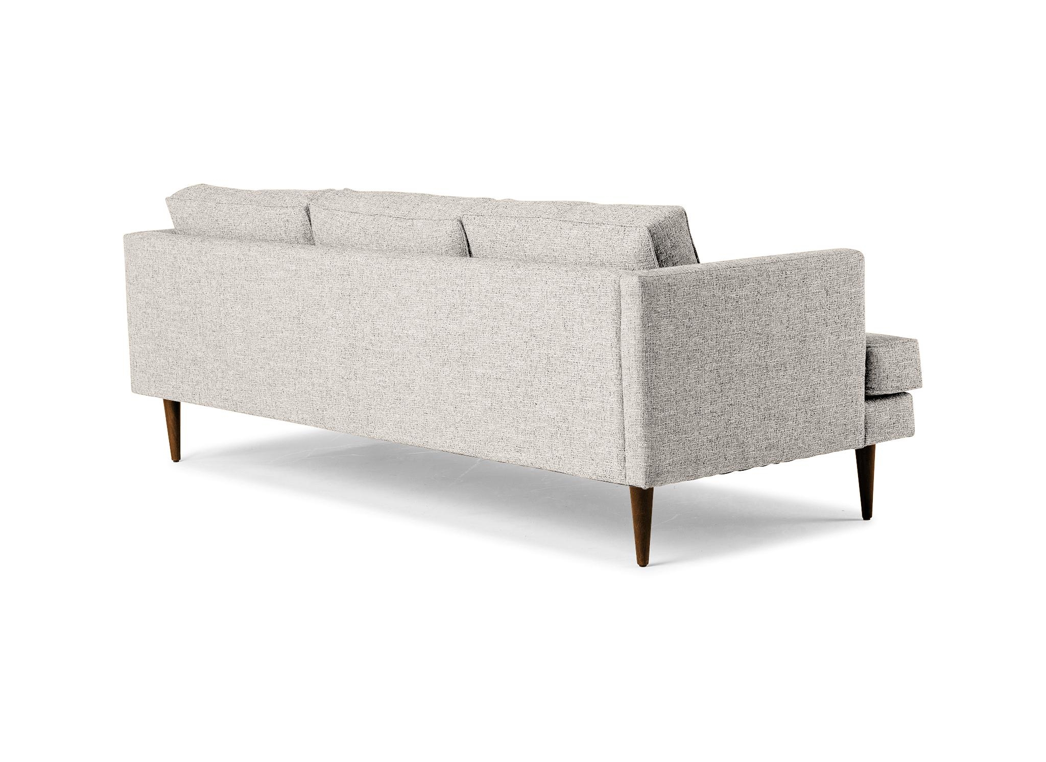 Beige/White Preston Mid Century Modern Grand Sofa - Merit Dove - Mocha - Image 3