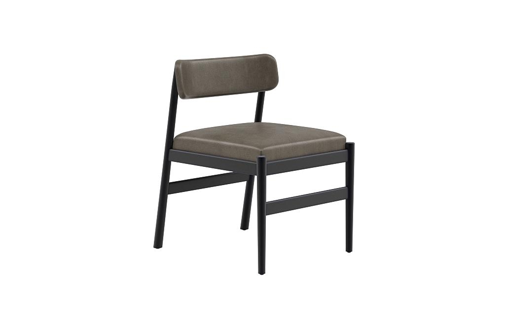 Turner Leather Wood Framed Upholstered Chair - Image 1