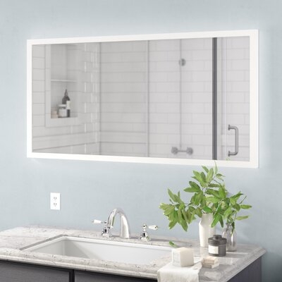 Gerben Mordern & Contemporary Frameless Lighted Bathroom / Vanity Mirror - Image 0
