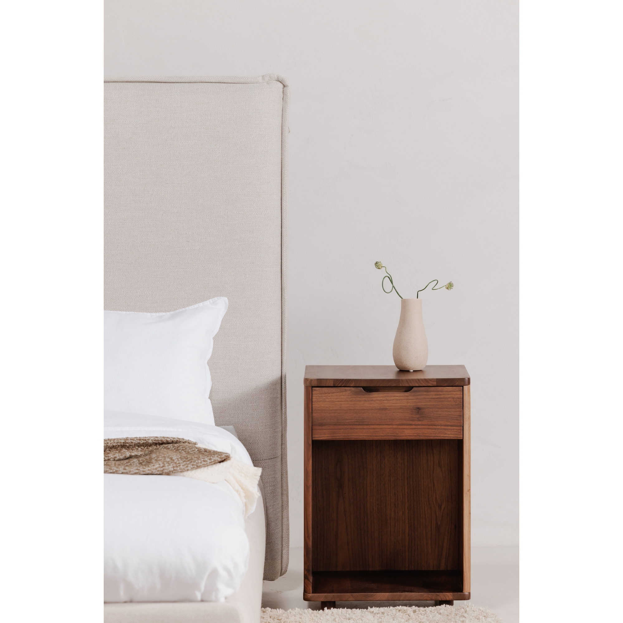 Luzon Queen Bed Tall Headboard Wheat - Image 12