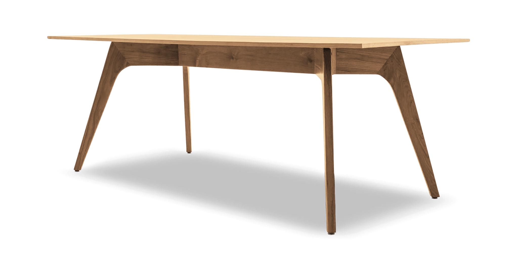 Hesse Mid Century Modern (Wood Top) Dining Table - Cherry - Image 3