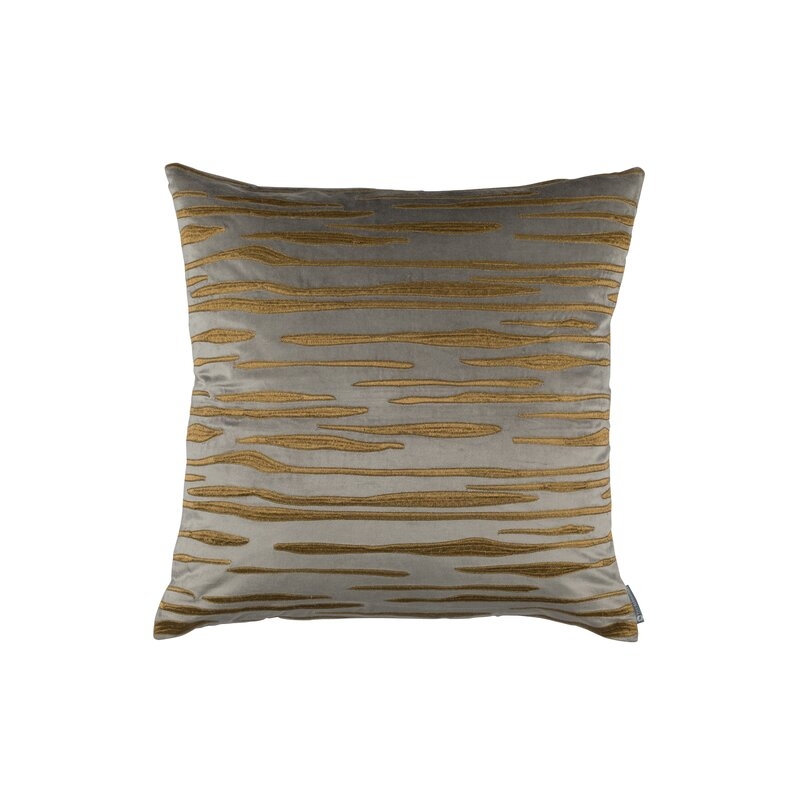 Lili Alessandra Zara Abstract Square Velvet Pillow Cover and Insert - Image 0