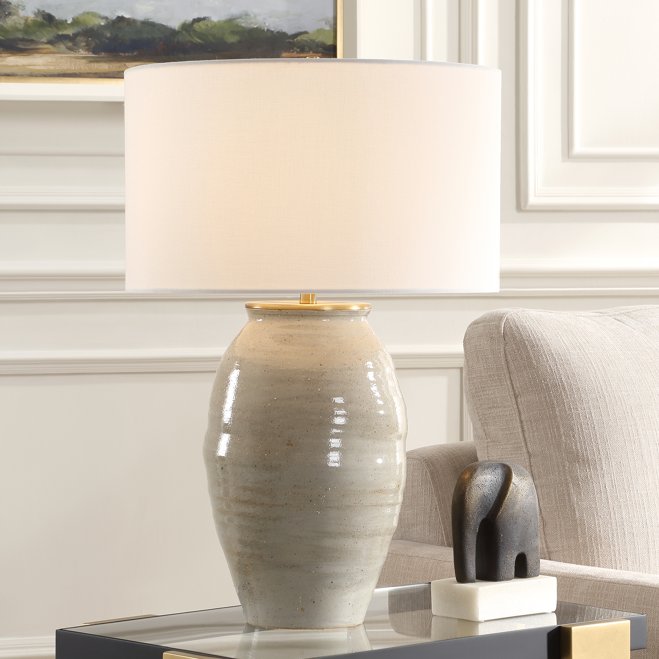 Amos Ceramic Table Lamp - Image 1