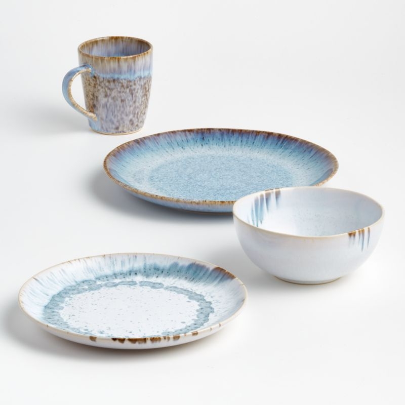 Julo Blue Salad Plates, Set of 8 - Image 5